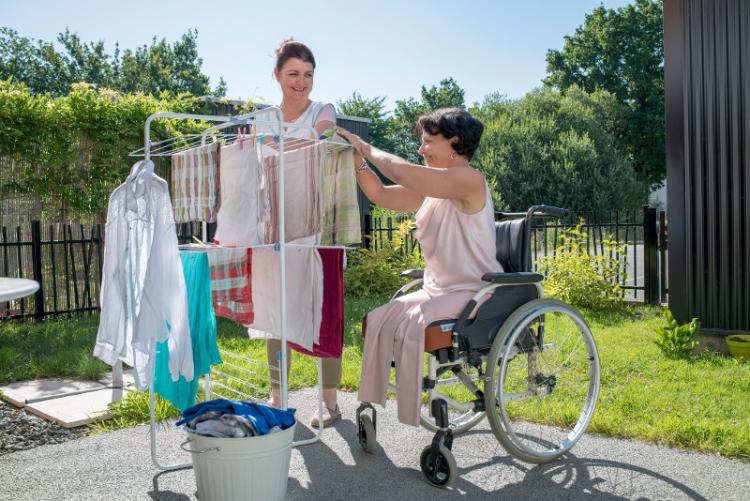 entretien du linge dans le jardin